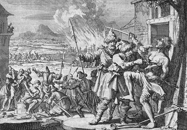 Atrocities committed against the population of Lower Austria by Polish Cossacks in the service of the Emperor