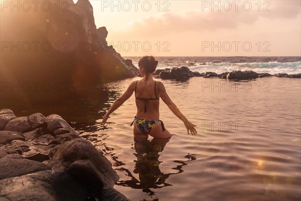 Sunset on El Hierro Island. Canary Islands