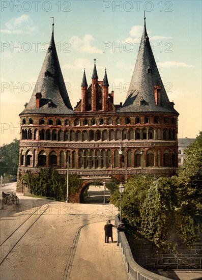 The Holsten Gate in Luebeck