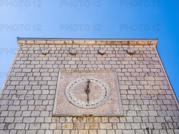 Town tower with historical clock