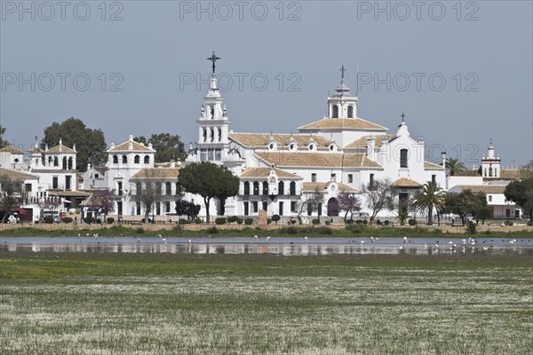 Sanctuary Ermita de el Rocio with lagoon