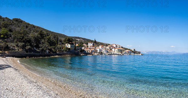 Beach at the fishing village of Valun