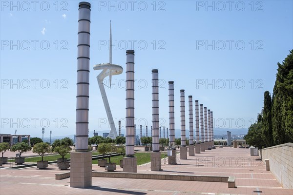 Torre de Comunicacions de Montjuic on the Olympic site