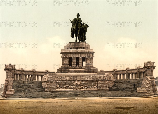 The Kaiser Wilhelm Monument in Koblenz am Rhein