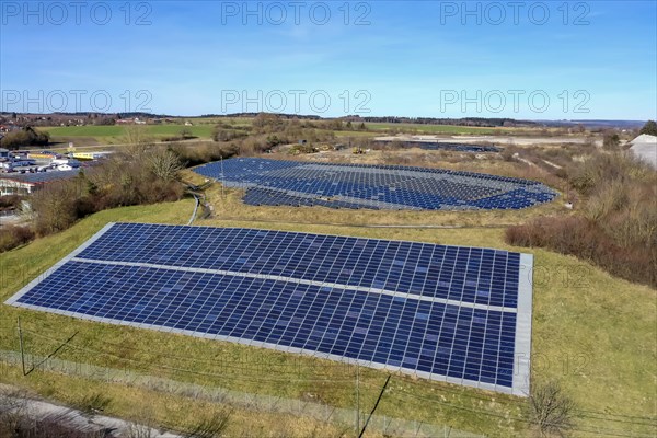 Solar field on a former landfill site in Oberndorf