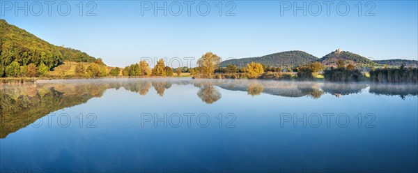 Landscape with lake in autumn