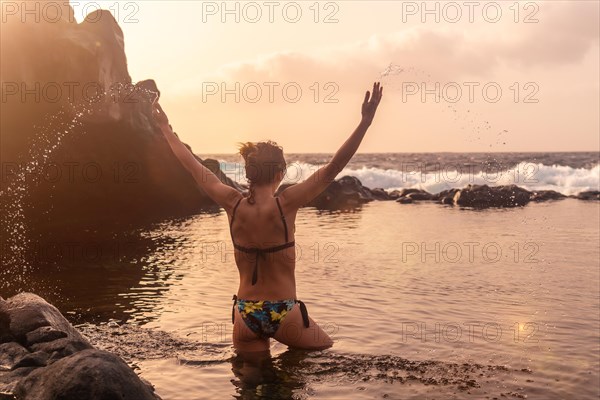 Sunset on El Hierro Island. Canary Islands