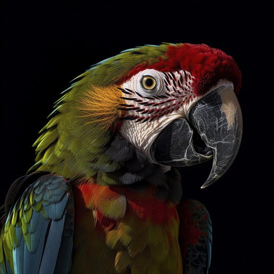 Blue-breasted Macaw