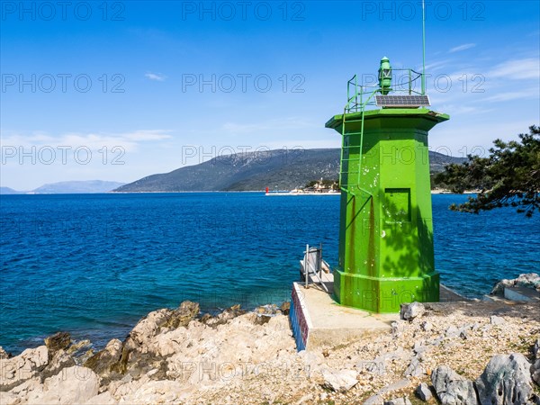 Lighthouse in front of the harbour entrance