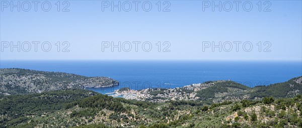 View of the coastal town of Port de Soller