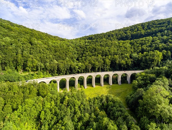 Alb ascent of the A8 motorway to the Swabian Alb