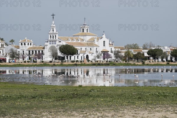 Sanctuary Ermita de el Rocio with lagoon