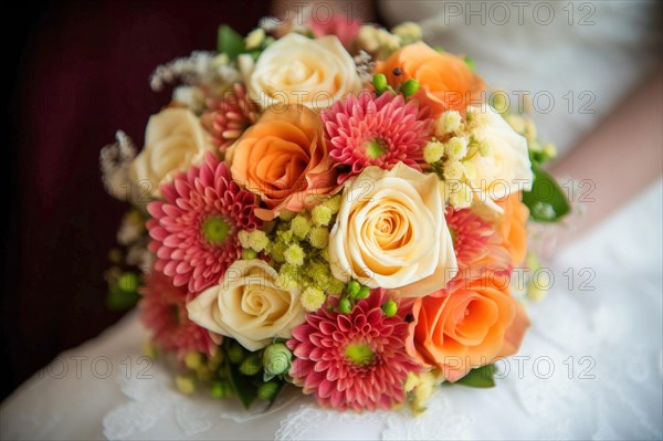 A colourful bouquet of flowers