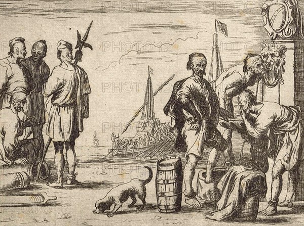 Three Slaves at a Fountain