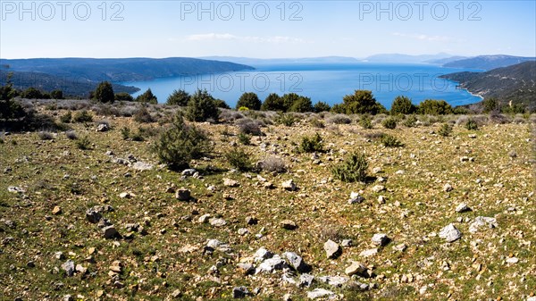 View of the bay of Valun