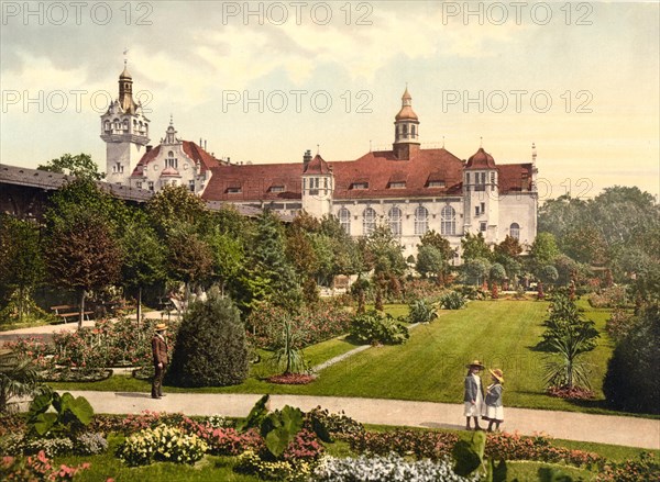 Castle and Rosemgarten in Kolberg