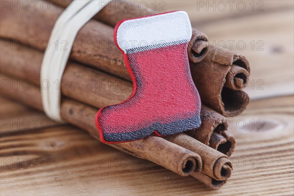 Cinnamon sticks with boot