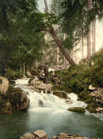 The Ilse Waterfalls in the Harz Mountains near Ilsenburg