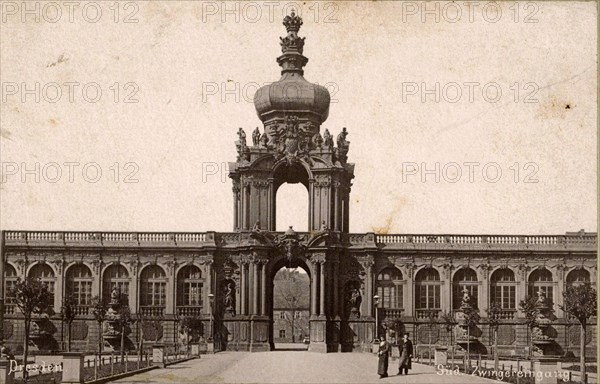 The south entrance to the Zwinger in Dresden in 1887