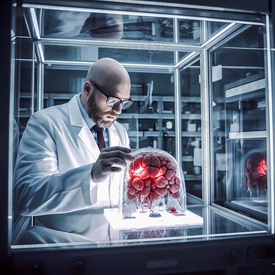 Scientists are working with artificial intelligence to research the human brain