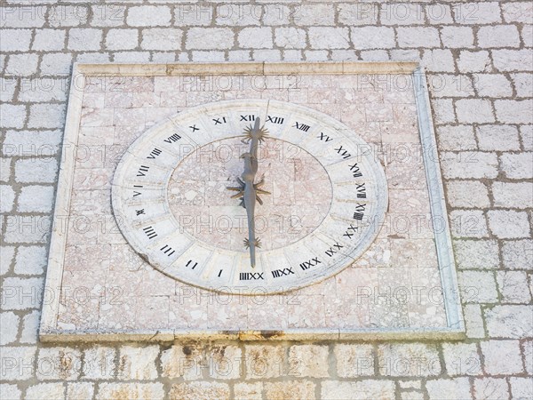 Town tower with historical clock