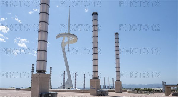 Torre de Comunicacions de Montjuic on the Olympic site