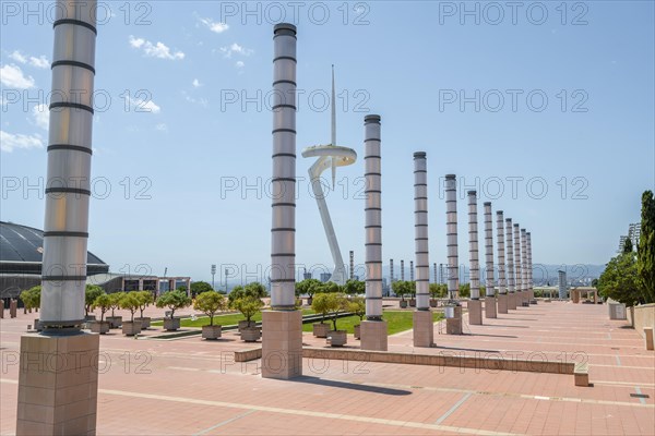 Torre de Comunicacions de Montjuic on the Olympic site