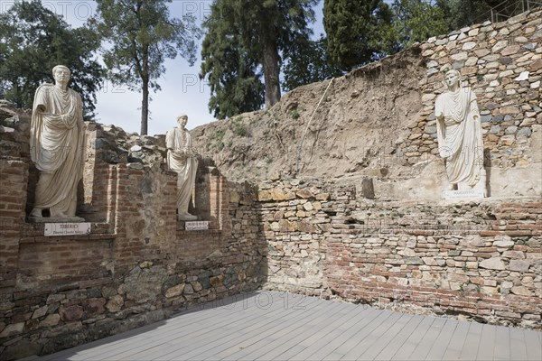 Sculptures at the Teatro Romano