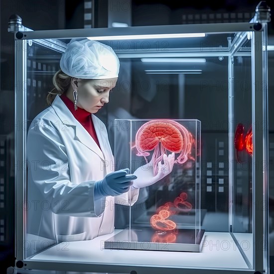 Scientists are working with artificial intelligence to research the human brain