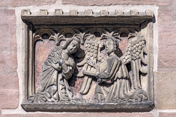 Angel relief on the Lorenzkirche