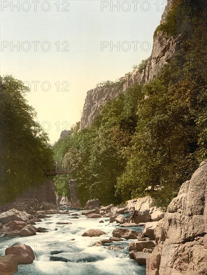 The Devil's Bridge in the Bode Valley in the Harz Mountains