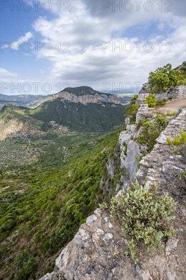 View over the mountains of the Serra de Tramuntana