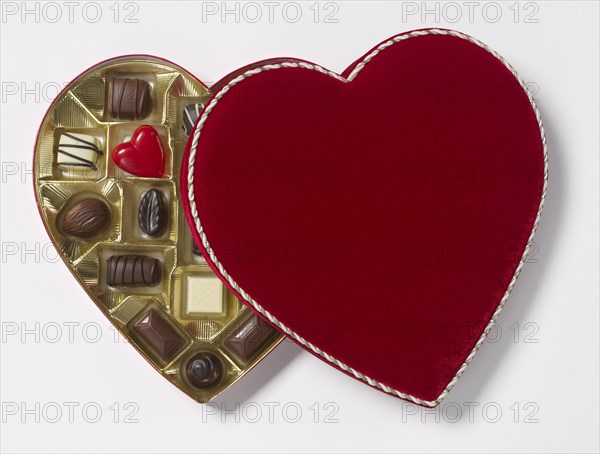 Valentine heart chocolate box