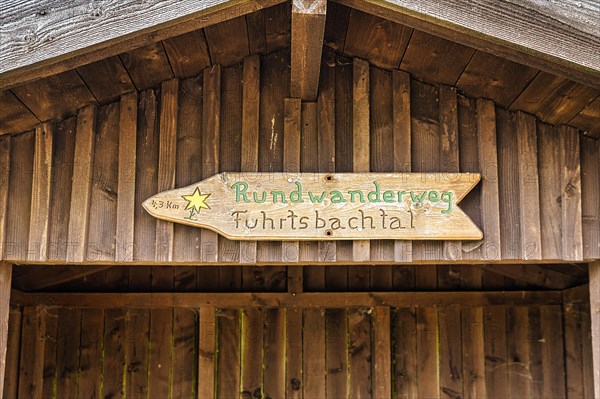 Wooden sign