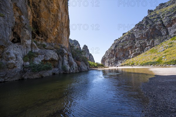 Ravine with river Torrent de Pareis