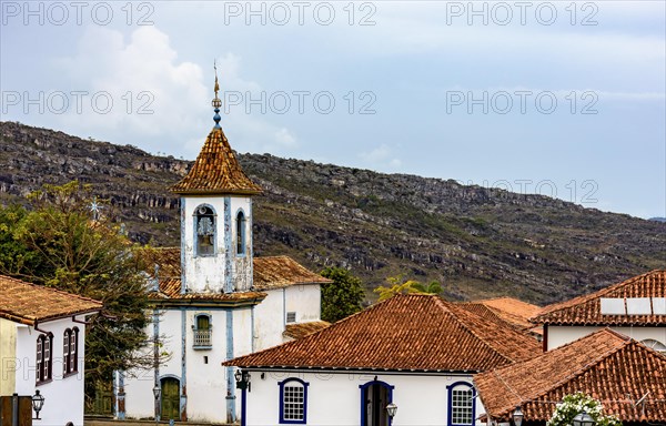 Historic baroque church bell tower