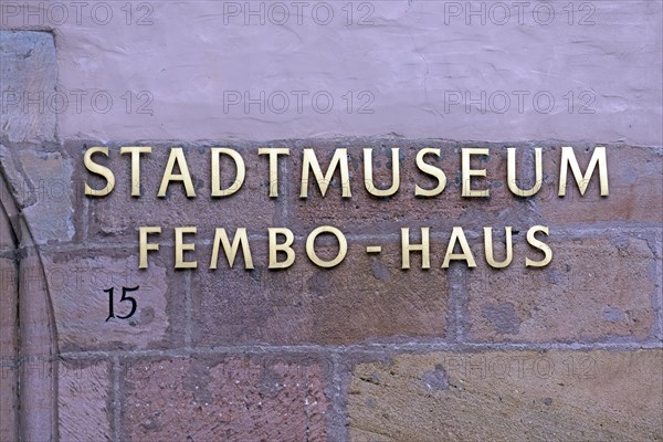 Writing on the former Fembohaus