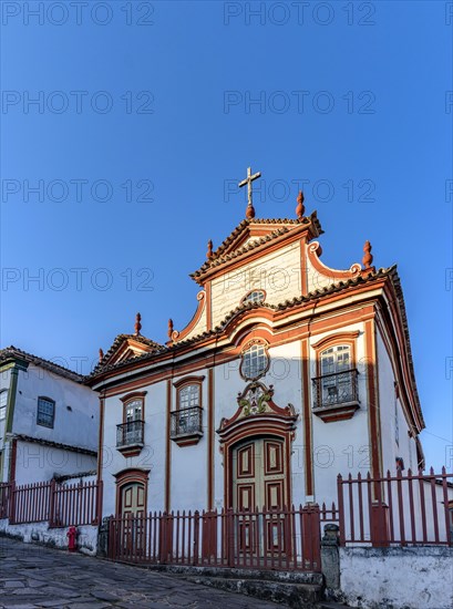 Old baroque church in the historic city of Diamantina in Minas Gerais which during the empire was an important diamond production center in Brazil