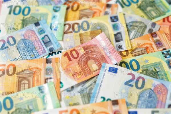 Euro banknotes save money finances background pay pay banknotes in Stuttgart