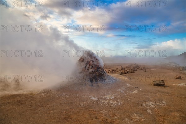 Steaming fumarole