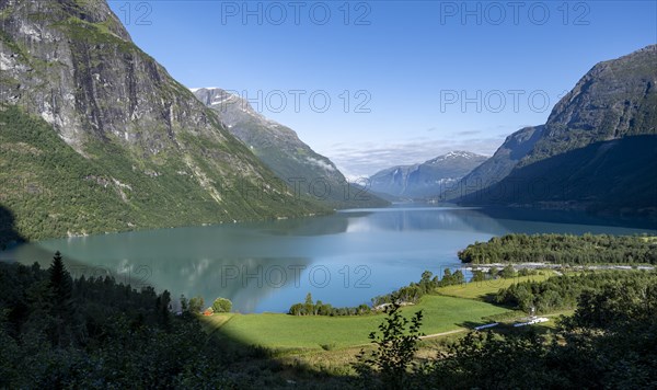 Mountain landscape and lake