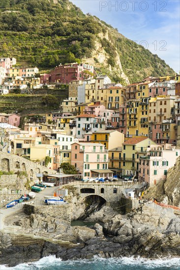 View of Manarola village in Cinque Terre