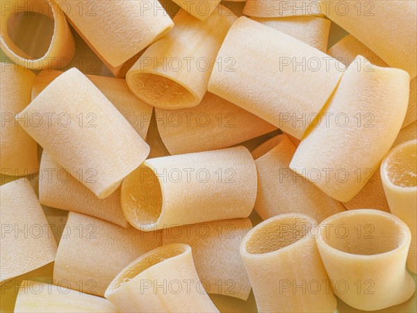 Paccheri pasta background