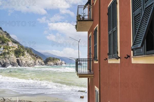 Beach at Monterosso al mare village located in Cinque Terre