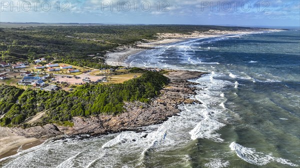 Aerial of the beaches in the Santa Teresa National Park