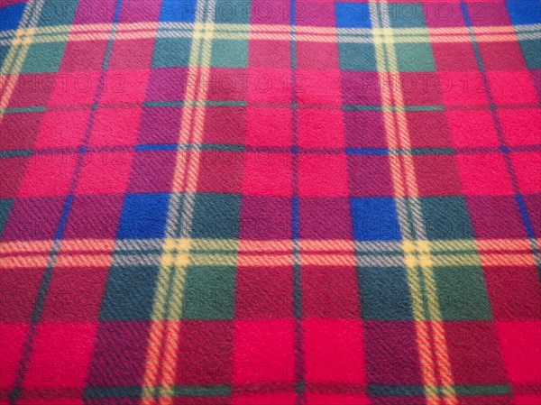 Red green blue and yellow tartan texture background