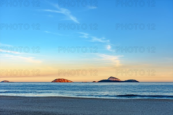 Cagarras Islands in the Ipanema sea