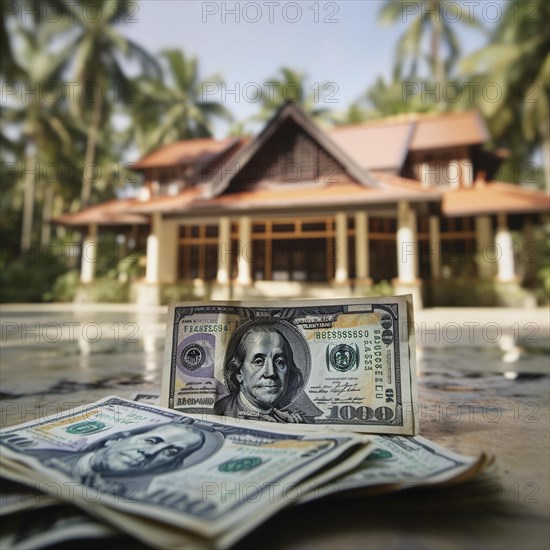 USD dollar bills in bundle