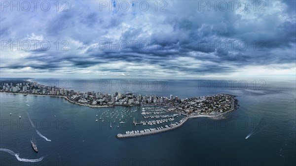 Aerial of Punta del Este