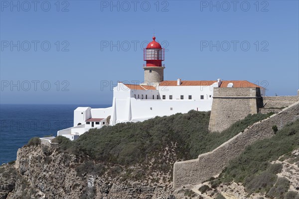 Historic lighthouse at Cape Cabo de Sao Vicente